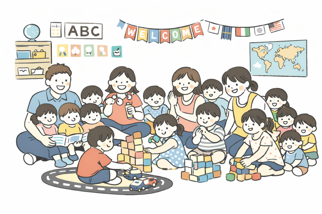 定員14人の少人数制のプリスクールのイメージ画像